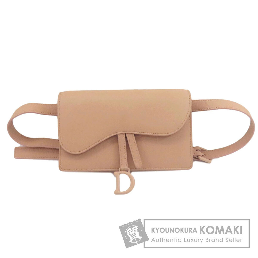 Christian Dior Saddle Hip Bag Waist Calfskin